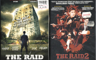 UUSI The Raid (2011) & The Raid 2 (2014) 2 DVD