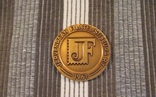 Järvenpään Filatelistiseura mitali 2001.