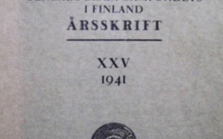 Suomen Sukututkimusseuran vuosikirja XXV 1941