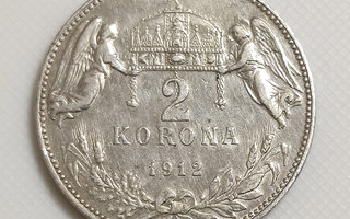 Unkari 2 Korona 1912, Franz Joseph I, Hopeakolikko