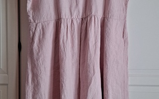 Nanso vaaleanpunainen pellavamekko (k. 48)