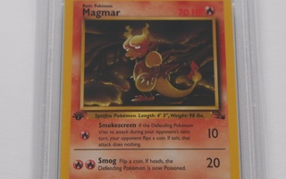 1999 Pokemon Fossil 1st edition Magmar PSA 9