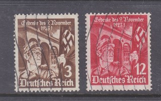 Saksa reich 589-590 leimattuna.