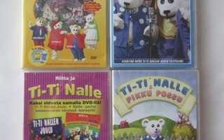 4 kpl TI -TI  Nalle  DVD:t