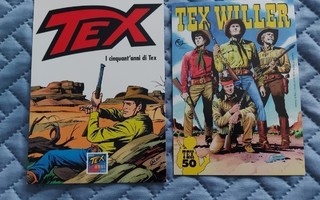Tex Willer postikortit ja postimerkki