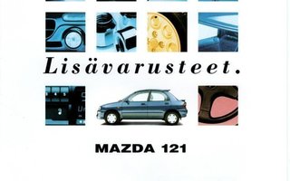 Mazda 121 Lisävarusteet -esite 90-luvun alusta