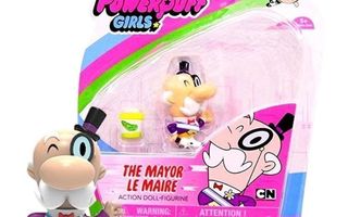 [ FIGURE ] PowerPuff Girls The Mayor with Pickle Jar (uusi)