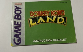 Gameboy Donkey Kong Land manual