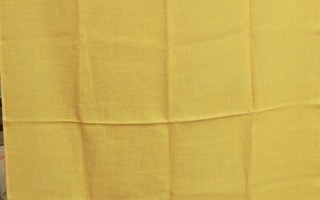 Kangaspala  90/ 152 cm  keltaista pellavaa