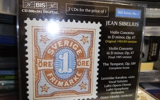 2CD Jean Sibelius :  VIOLIN CONCERTO in D Minor Op. 47