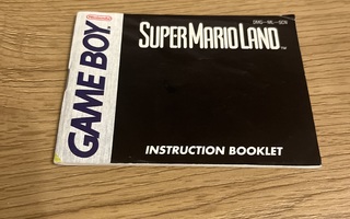 Gameboy Super Mario Land Manual