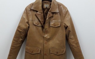 Jack & Jones, Crane Leather Jacket  X01 (koko M)