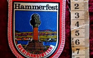 Hammerfest Norja vintage kangasmerkki