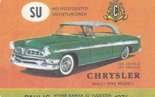 AUTOKORTTI - CHRYSLER MALLI 1955