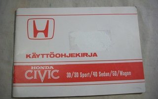 Honda Civic käyttöohjekirja