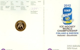 Suomi 5 euro 2012 jääkiekon MM, proof