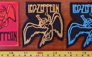 3 kpl Led Zeppelin kangasmerkkejä