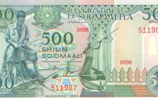 Somalia 500 sh 1989