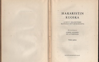 Lordi Russel: Hakaristin ruoska, Kust.talo 1959, sid,2.p, K3