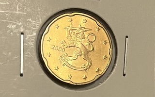 Suomi Finland 2000 20 Cent Unc Kolikkoja 5 kpl