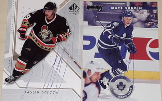 Jason Spezza (Ottawa Senators) jääkiekkokortti nimmarilla
