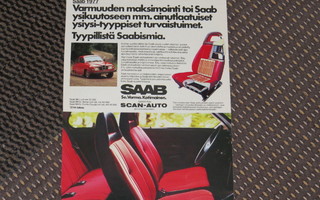 1977 Saab 96 mainos - KUIN UUSI - ei esite