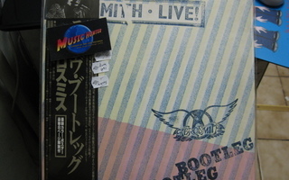 AEROSMITH LIVE ! JAPANI PAINOS-M-/M- LP + LYRICS