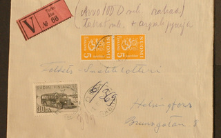 # 18995 # V-Turku 2pl kirje Helsinki - 1950