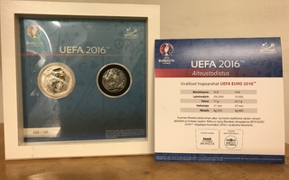 Uefa 2016 viralliset 10 euron hopearaha 2kpl