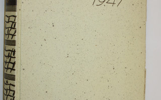 Suomen kirjallisuuden vuosikirja 1947 (signeerattu)