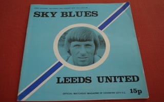 Käsiohjelma Leeds -Coventry 28.8.1976