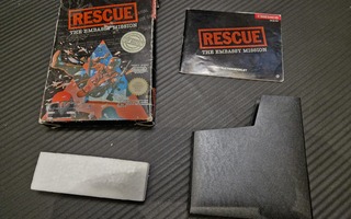 NES Rescue pelilaatikko sisältöineen, ei peliä