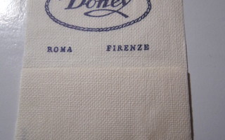 Doney Restaurant & Café Roma Firenze 1975 servetti
