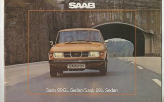 SAAB 99GL Sedan / SAAB 99L Sedan. Esite  1975