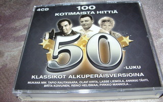 100 Kotimaista Hittiä 50 - Luku  4CD BOXI