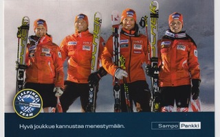 Suomen alppi- ja freestylemaajoukkue - mainoskortti