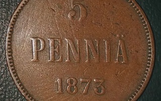 5 penniä 1873