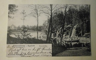 Savonlinna, Runokallio, soutaja veneessä, p. 1903