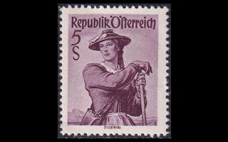 Itävalta 925 ** Kansallispukuja 5 S (1948)