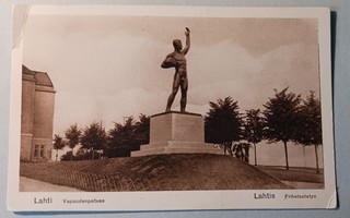 Lahti, Vapaudenpatsas, vanha mv pk, p. 1923