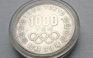 1000 jeniä, Tokio 1964 Olympia, hopearaha 20g 0,925hop.