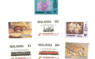 Malesia, merkkejä** 1979 ja 1985