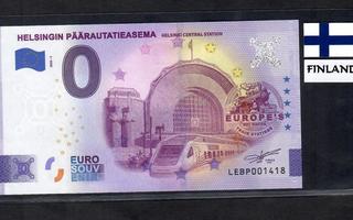 0-euro Helsingin rautatieasema+Suomenlippu