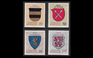 Liechtenstein 450-3 ** Vaakunoita (1965)