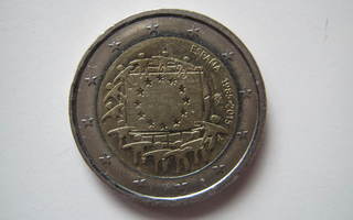 Espanja - Spain 2€ 2015 Lippu/Flag CIR