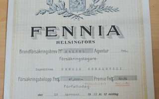 brandförsäkrings aktiebolaget fennia 1923