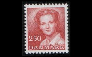 Tanska 777 ** MargretheI 2,50 kr punainen (1983)