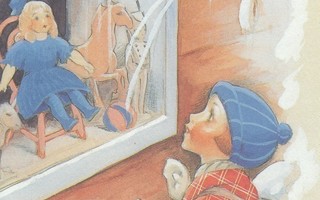 Rudolf Koivu: Tyttö katsoo nukkea kaupan ikkunassa
