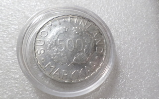 500 mk 1952   hopeaaa pinta naarmua    toimitus  pillerissä