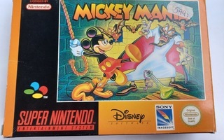 Mickey Mania SNES SCN CIB Hieno Kunto!